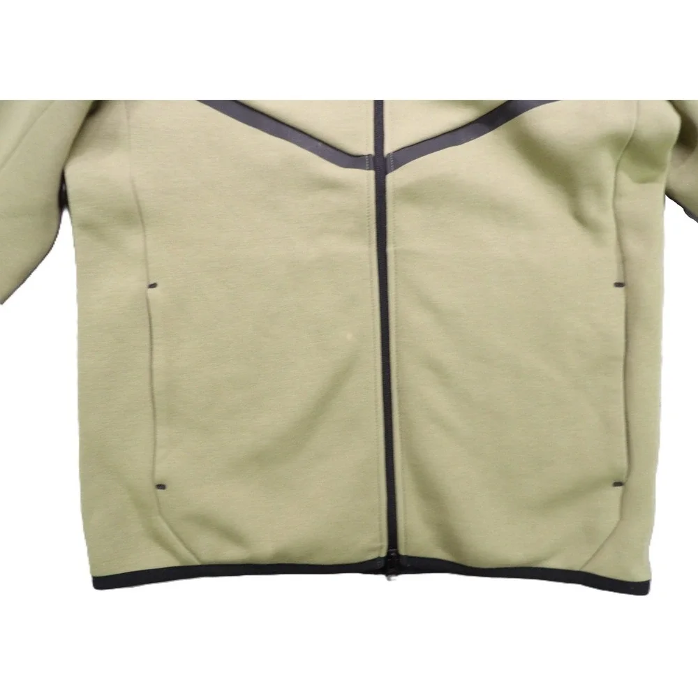 Nike Tech Fleece Windrunner Full Zip Hoodie Jacket Men S Athleisure Olive Tan LS